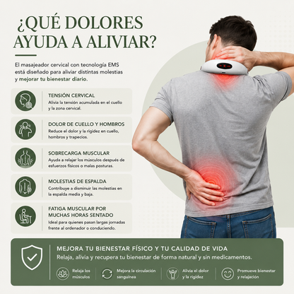 Masajeador de cuello y espalda EMS™