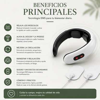Masajeador de cuello y espalda EMS™